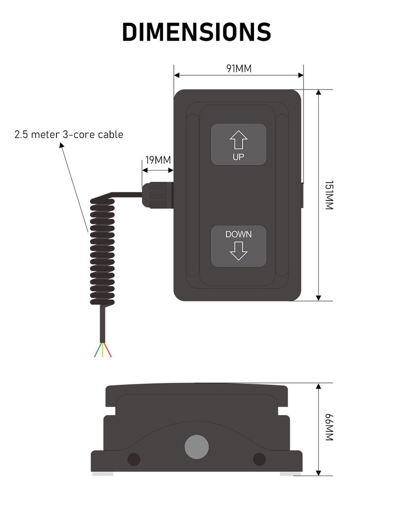 DIHOOL On Off On Foot Pedal Switch 6-36V DC, Forward Reverse On-Off Signal Control Switch, DC Motor I/O Signal Control - Image 3